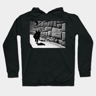 Vintage photo of Wall at Cusco Hoodie